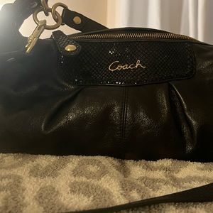 Authentic COACH hobo bag. Black leather